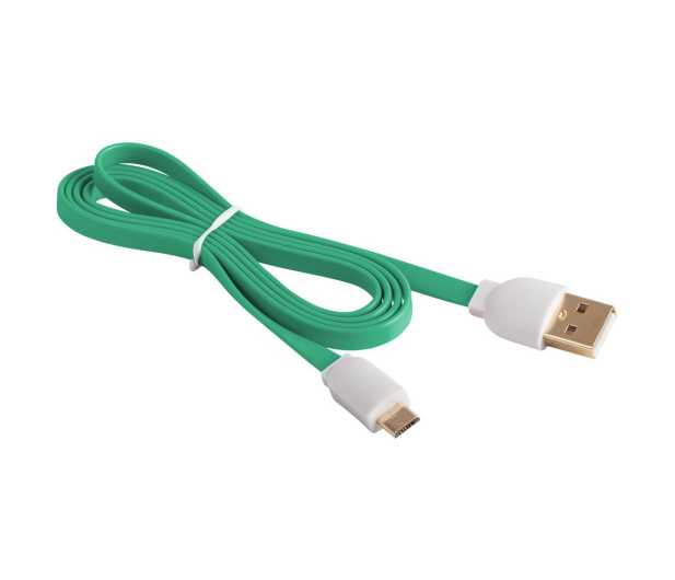 ARKAS Kabel USB-MICRO Zielony - 1402932 - zdjęcie 3